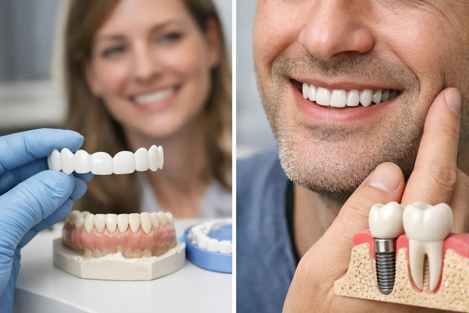Snap On Teeth Versus Implants for Your Smile
